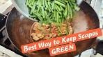 Stir Fry Garlic Scapes| Best way to keep scapes GREEN ...