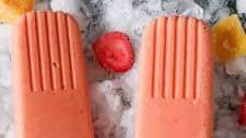 Strawberry Mango Kefir Ice Pops