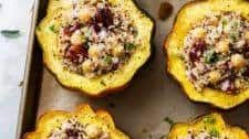 STUFFED ACORN SQUASH WITH QUINOA