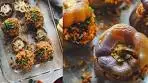 Stuffed Bell Peppers with Mediterranean Bulgur & Sesame ...