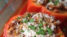 Stuffed Peppers with Beef and Bulgur Wheat