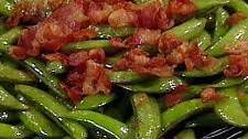 Sugar Snap Peas with Onions and Bacon