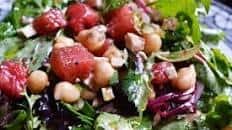 Summer Salad with Watermelon, Feta and Chickpeas