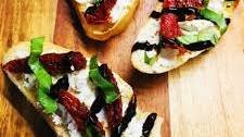 Sun Dried Tomato and Goat Cheese Crostini