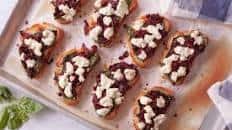 Sun-Dried Tomato Bruschetta with Goat Cheese