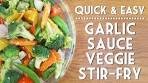 SUPER QUICK & VERY EASY VEGETABLE STIR-FRY WITH ...