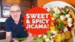 Sweet and Spicy Jicama Salad | Vegan Recipe