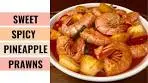 SWEET And SPICY Pineapple Prawns Stir Fry Recipe ...