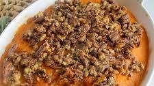 Sweet Potato Casserole with Maple Pecan Topping