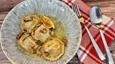 Sweet potato ravioli