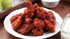 Sweet, sour, & spicy Korean fried chicken (Yangnyeom-tongdak)