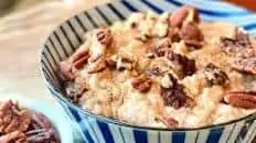 Sweet & Spicy Maple Grits with Pecans