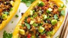 Taco Spaghetti Squash Boats