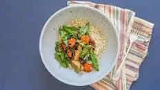 Teriyaki Chicken Sauté with Peas + Carrots