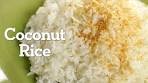 Thai Coconut Rice Recipe ข้าวมัน - Hot Thai Kitchen! | Tom ...
