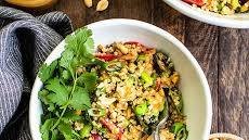 Thai Quinoa Salad with Peanut Dressing