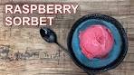 The BEST Raspberry Sorbet recipe