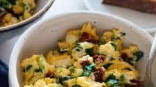 The Creamiest Scrambled Eggs (with Goat Cheese)