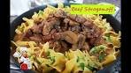 The Most Tender Beef Stroganoff With Buttered Egg Noodles l ...