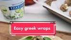 These Greek spinach and feta turkey meatball wraps are a ...