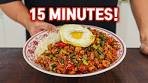 This 15 Minute Ground Chicken Rice Will Change Your LIFE!