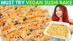 TikTok Viral SUSHI BAKE but VEGAN & Fish-Free ❤️ MUST ...