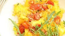 Tomato Basil Scrambled Eggs