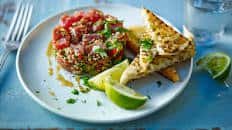 Tuna tartare with chilli, ginger and sesame