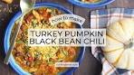 Turkey Pumpkin Black Bean Chili Recipe