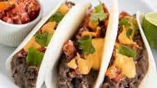 Vegan Black Bean Jicama Tacos