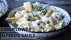 Vegan Cauliflower Alfredo Sauce - Healthy & Gluten Free