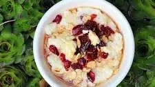 Vegan Grits with Cranberries and Almonds