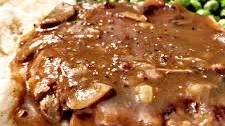 Vegan Salisbury Steak with Mushroom Gravy