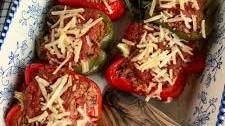 Vegan Stuffed Peppers (with TVP)