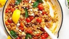 Vegetarian Navy Bean Skillet