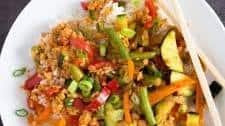 Vegetarian Stir-Fry with Soya Granules