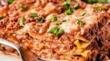 Venison Lasagna | Easy & Classic Recipe with Deer Meat Sauce