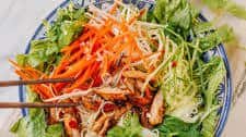 Vietnamese Rice Noodle Salad with Chicken