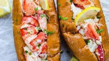 Warm Lemon Butter Lobster Roll