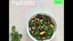 Watercress radish and avocado salad