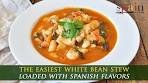 White Bean & Spinach Stew with Spanish Cod