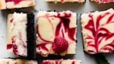 White Chocolate Raspberry Cheesecake Bars