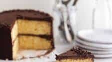 Yellow Cake with Chocolate Frosting