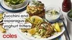 Zucchini & Asparagus Yoghurt Fritters with a Creamy Lemon ...