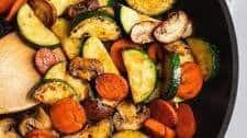 {15 Minutes} Zucchini Mushroom Stir Fry