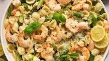 20-Minute Lemony Shrimp Asparagus Pasta