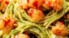 25-Minute Shrimp Pesto Pasta