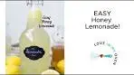 3 Ingredient Honey Lemonade