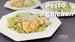 30 Minute Creamy Grilled Chicken Pesto Pasta Recipe