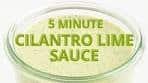 5-Minute Cilantro Lime Sauce